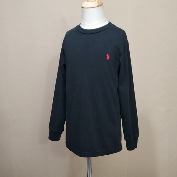 6 Boys Black Long Sleeve T-Shirt with Red Pony Polo by Ralph Lauren - Picture 8 of 10